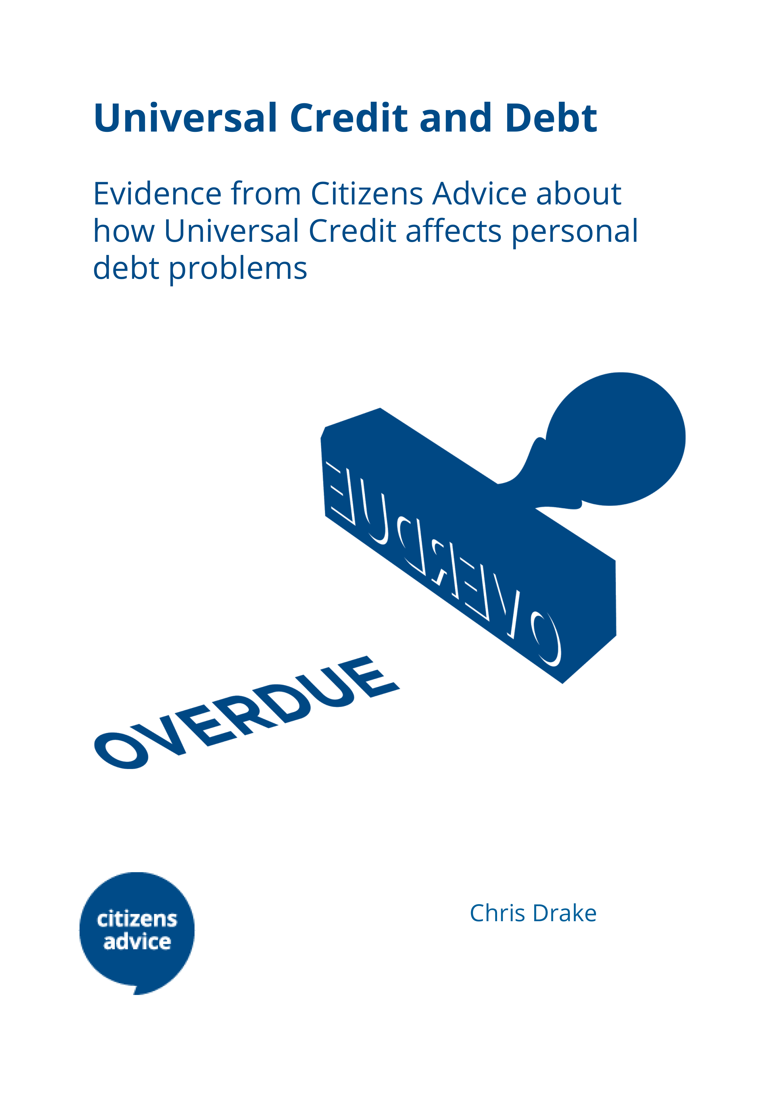 Universal Credit and debt Citizens Advice